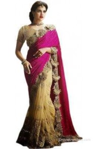 Mati Creation Embriodered Bollywood Net Sari